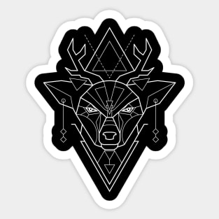 Deer Sacred Geometry Sticker